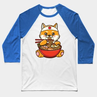 cute dog eating food 2 Baseball T-Shirt